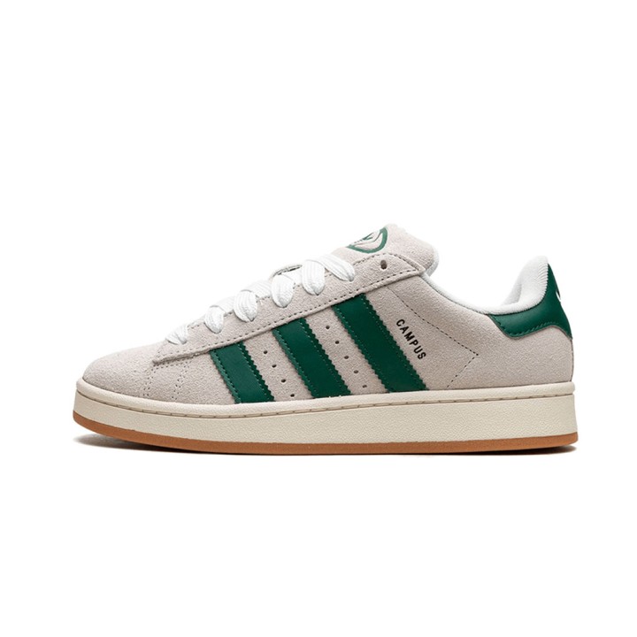 Adidas Campus 00s Crystal White Dark Green