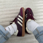 Adidas Samba OG Maroon Gold Metallic