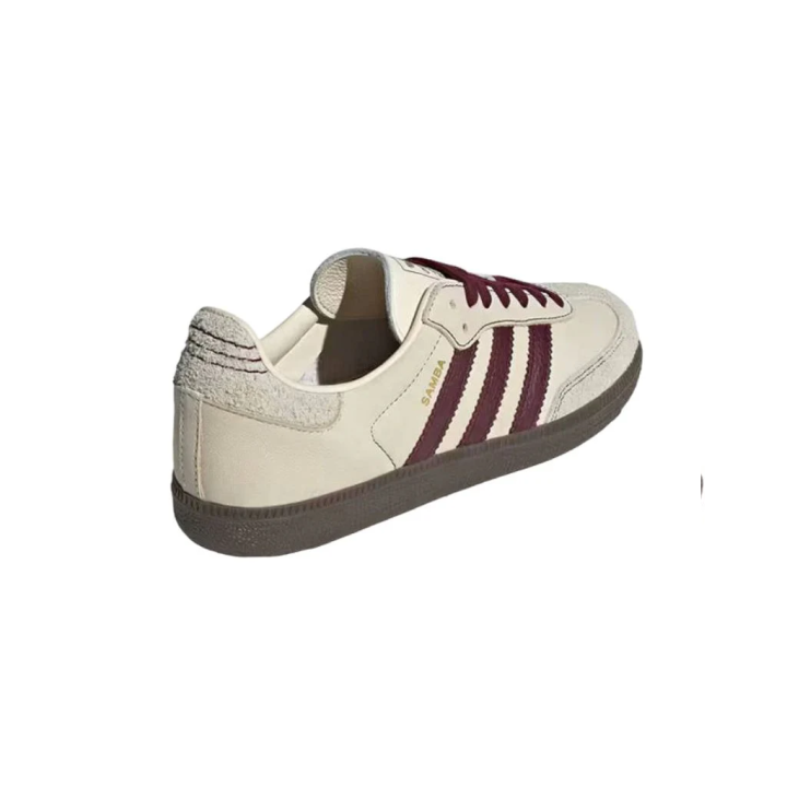 Adidas Samba OG Wonder White Maroon