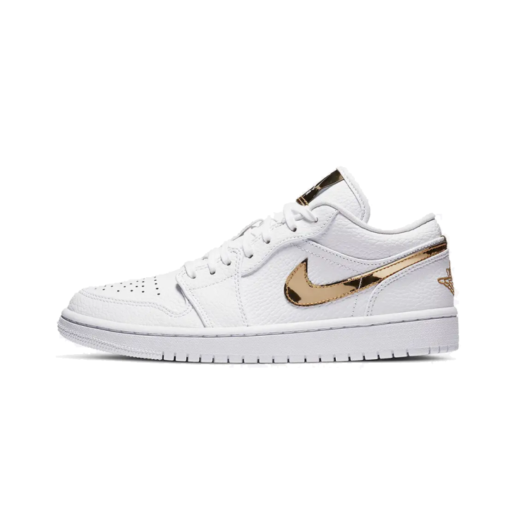 Air Jordan 1 Low White Metallic Gold