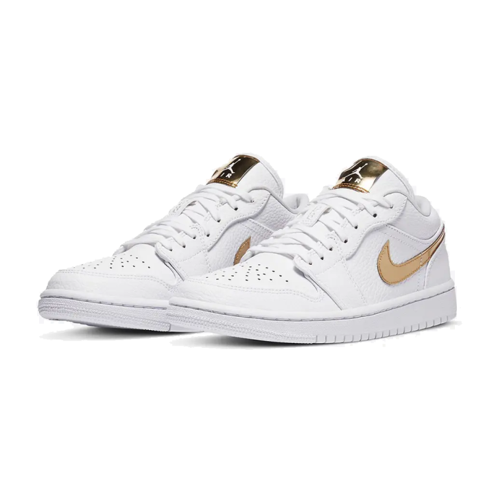 Air Jordan 1 Low White Metallic Gold