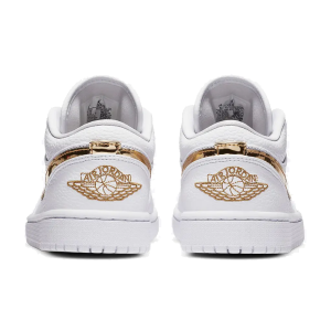 Air Jordan 1 Low White Metallic Gold