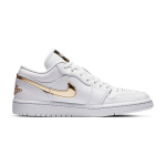 Air Jordan 1 Low White Metallic Gold