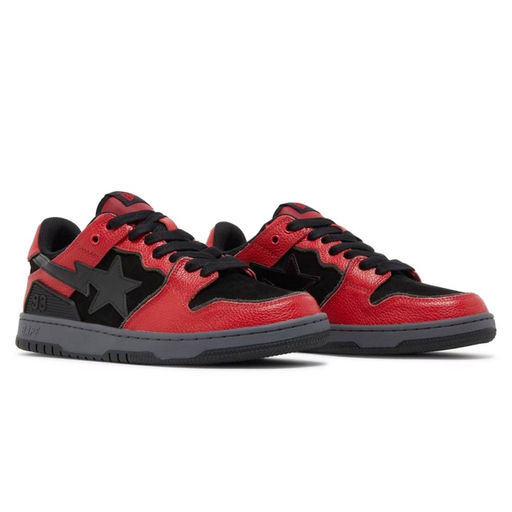 BAPE Sk8 Sta Black Red